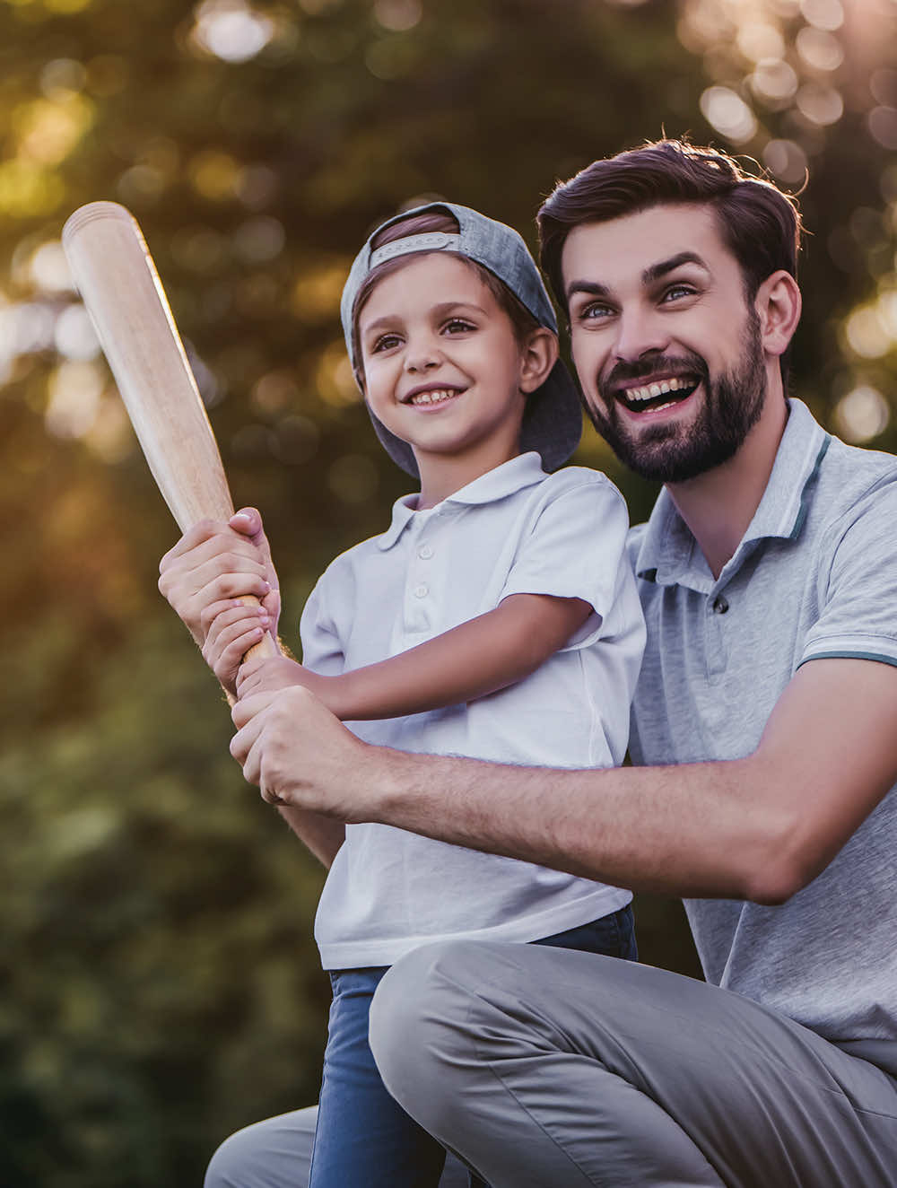 lasik dad playing baseball